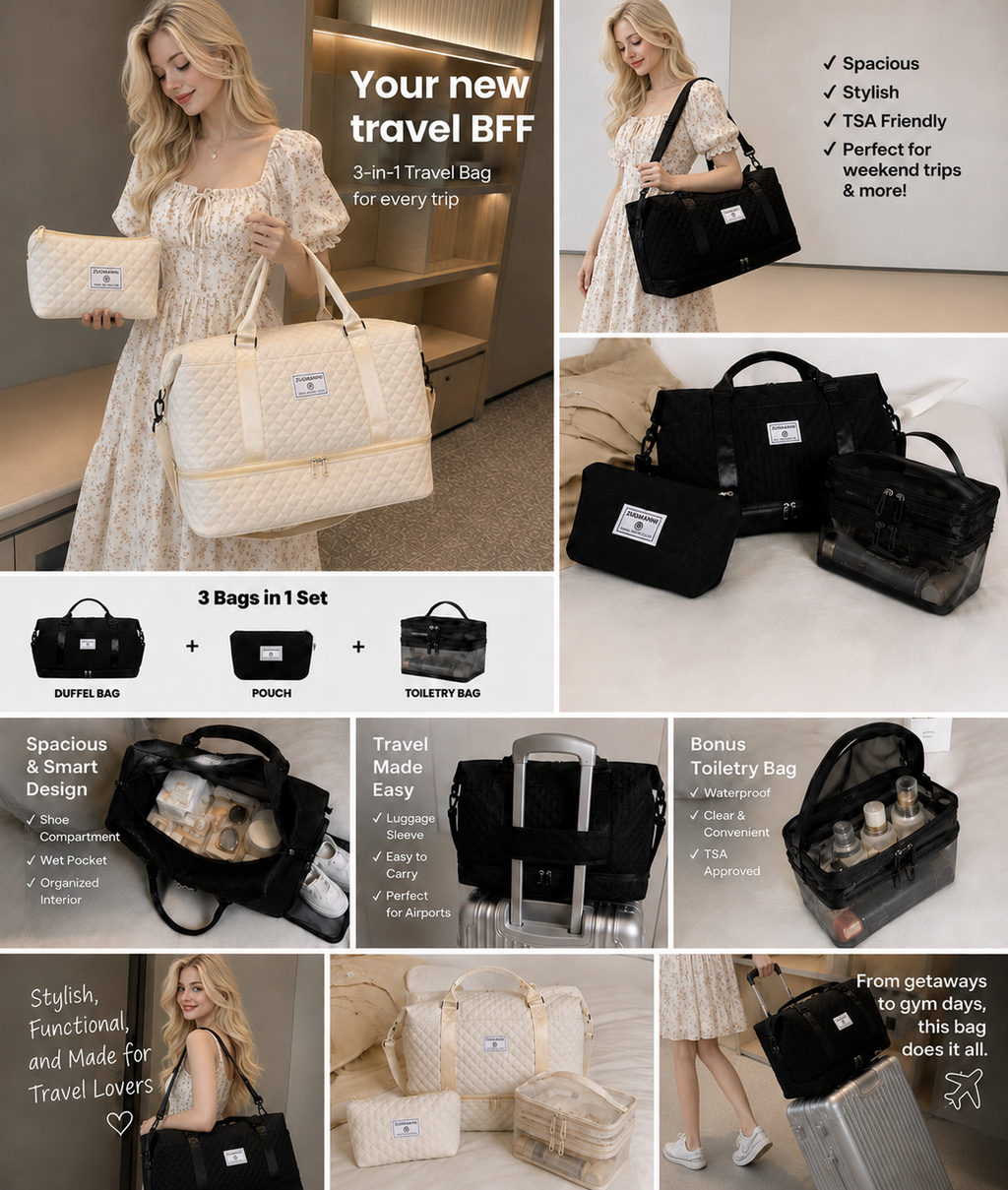 Zuomanni Travel Bag Set