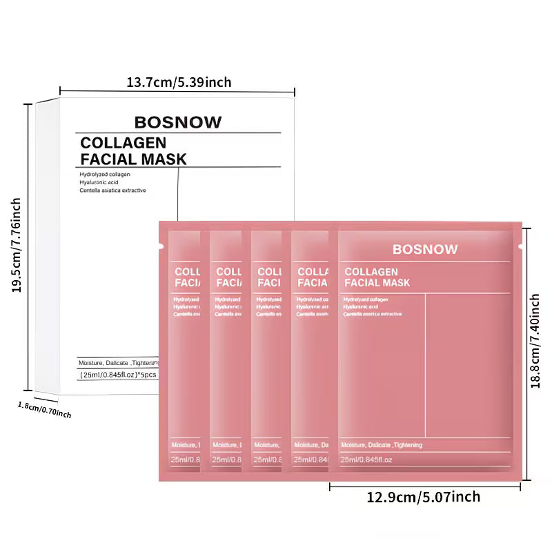 5pcs Instant Lifting Collagen White Mask